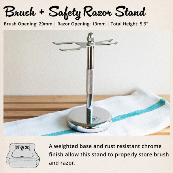Royal Shave 4-Piece Add-On Safety Razor Accessory Set