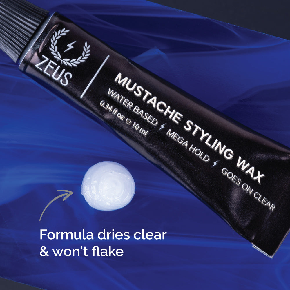 Zeus Mustache Styling Wax, Mega Hold, 10 ml Royal Shave