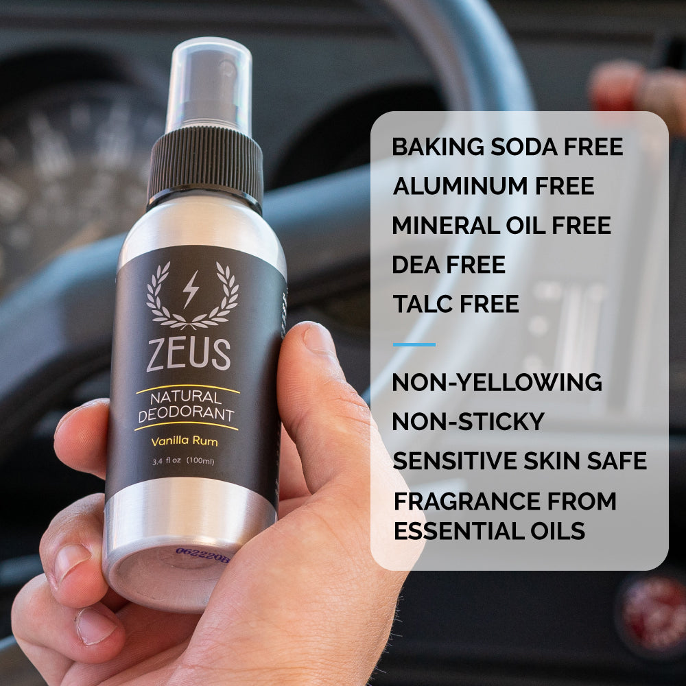 Zeus Natural Deodorant Spray, 3.4 fl oz | Royal Shave