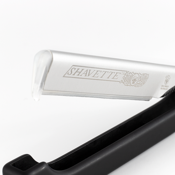 Dovo Shavette Straight Razor - Matte Black Plastic