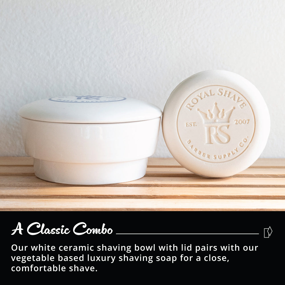 Royal Shave Lemon Sandalwood with Ceramic Bowl | Royal Shave