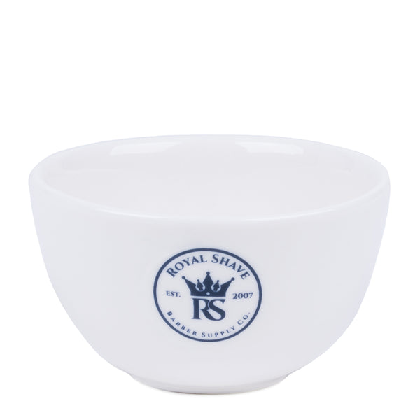 Royal Shave Ceramic Textured Shaving Bowl, White