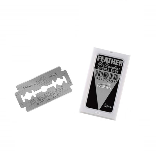 Feather Hi-Stainless Double Edge Blades - 5 Pack