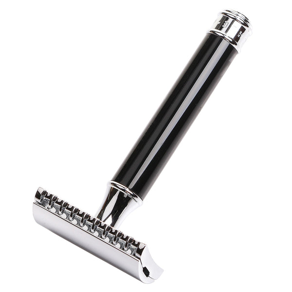 Muhle R101 Open Comb Double Edge Safety Razor - Black Handle