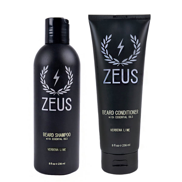 Zeus Beard Shampoo and Conditioner Set, 8 fl oz