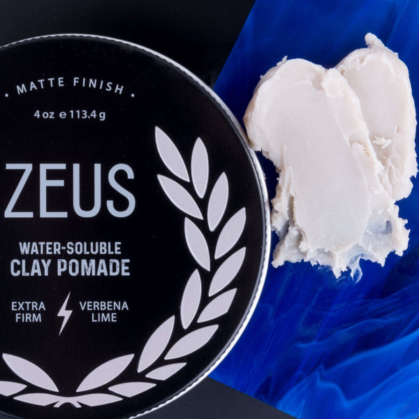 Zeus Clay Pomade, Extra Firm, Verbena Lime, 4 oz