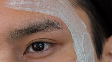 Man with Clay Mask Surrounding Left Eye