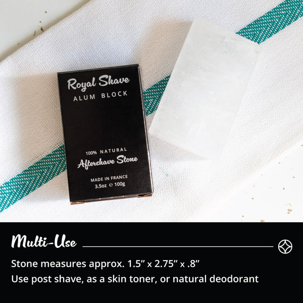 Royal Shave Natural Alum Aftershave Stone
