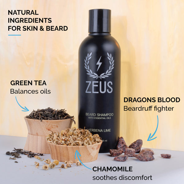 Zeus Beard Shampoo Wash, 8 fl oz