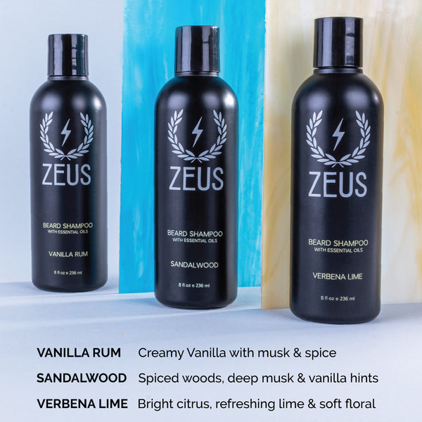 Zeus Beard Shampoo Wash, 8 fl oz