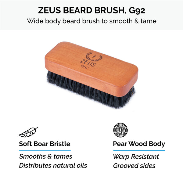 Zeus Deluxe Beard Care Kit, Refined Oil