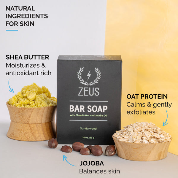 Zeus Bar Soap, 10 oz