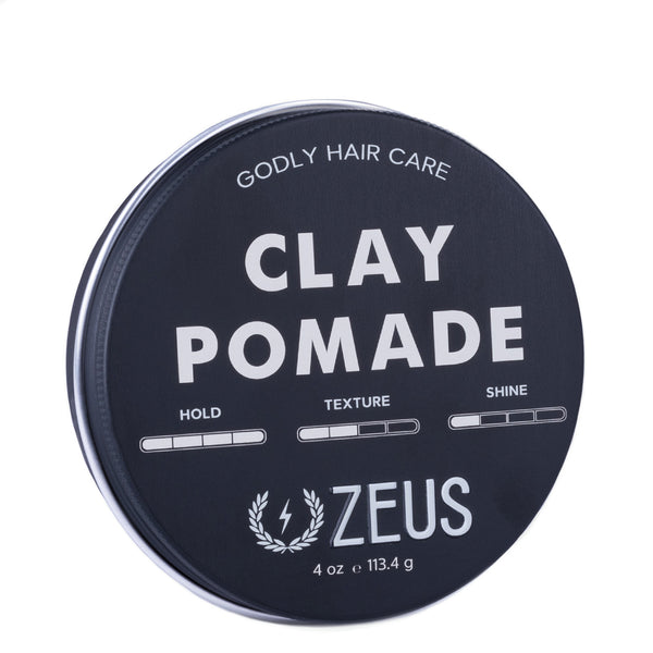 Zeus Clay Pomade, Extra Firm, Verbena Lime, 4 oz