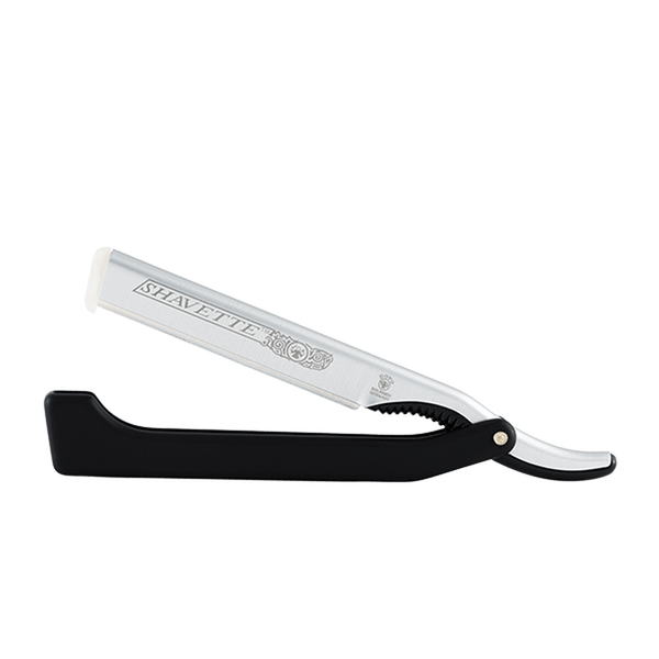 Dovo Shavette Straight Razor - Matte Black Plastic