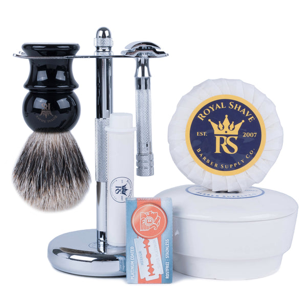 Royal Shave Merkur 33C Classic Safety Razor Wet Shaving Kit