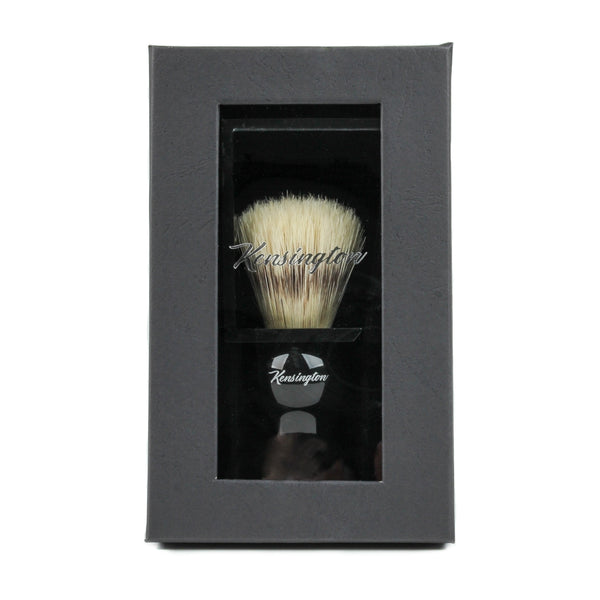 Kensington Boar Shaving Brush & Stand, Gloss Handle