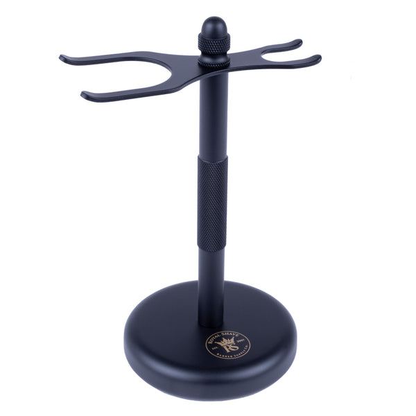Royal Shave Safety Razor and Brush Stand, Matte Black