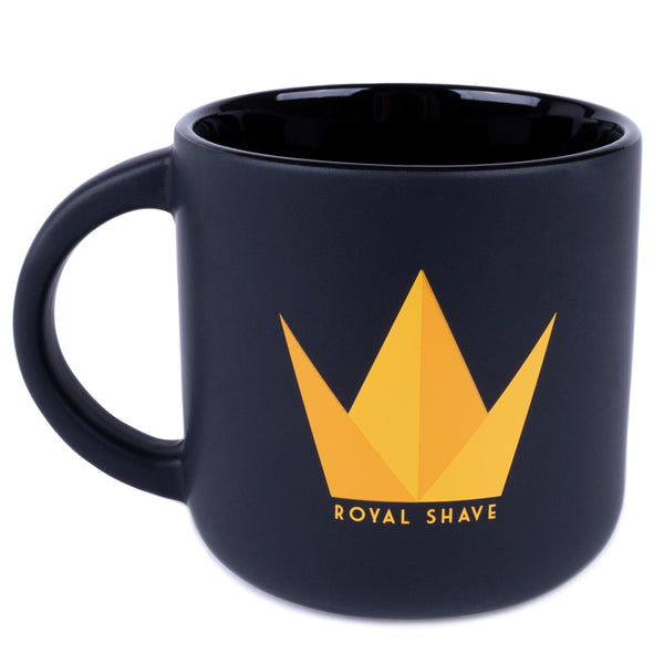 Royal Shave Black Origami Ceramic Shaving Mug, Limited Edition