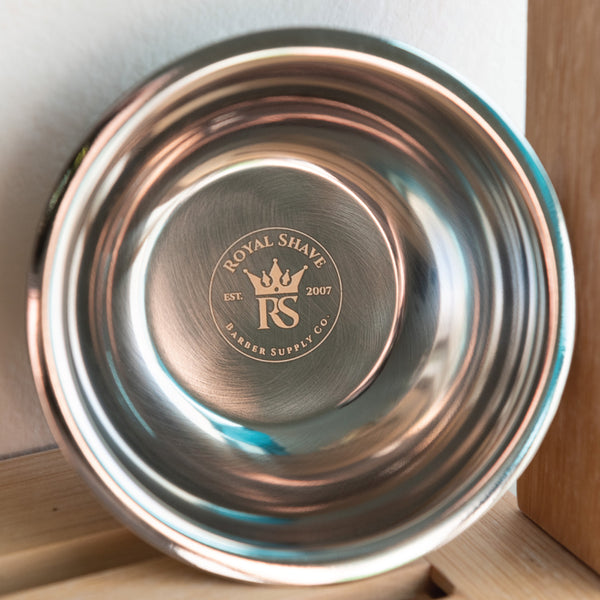 Royal Shave Premium Chrome-Plated Shaving Bowl