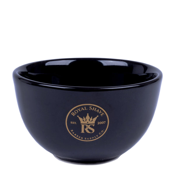 Royal Shave Ceramic Textured Shaving Bowl, Black
