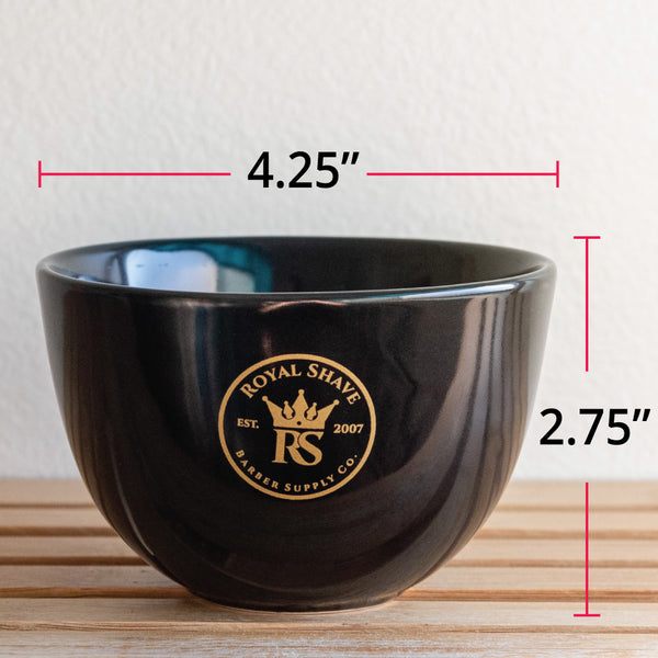 Jag Shaving Classic Black Shaving Mug – Plastic, 9.5cm Diameter, Made In UK