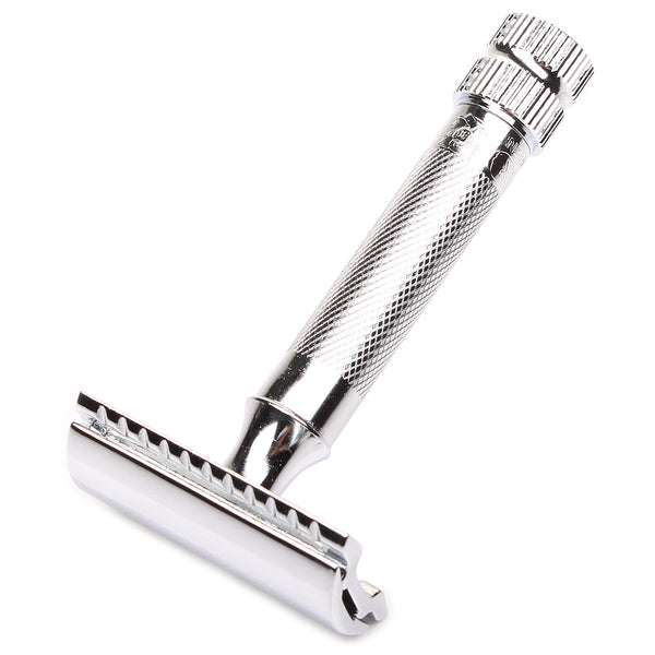 Merkur 34C HD Classic Safety Razor- Heavy Short Handle, Chrome Finish