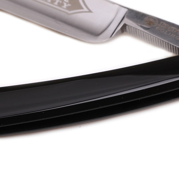 Dovo Best Quality 6-8" Full Hollow Carbon Steel Straight Razor - Black Celluloid