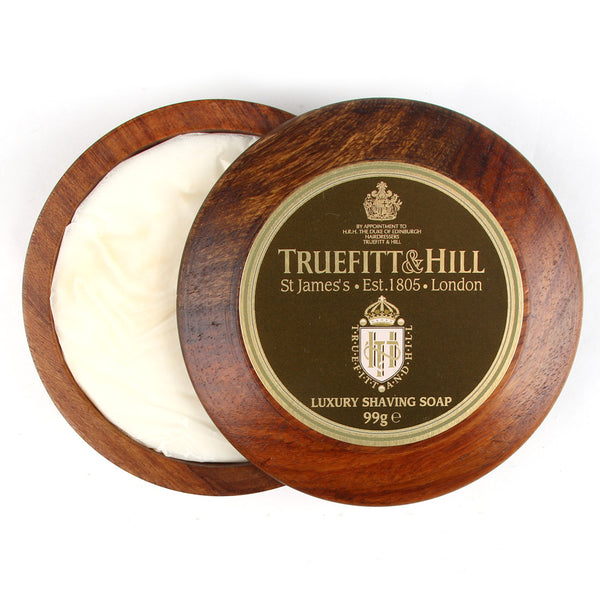 Truefitt and Hill Luxury Shaving Soap in Wooden Bowl