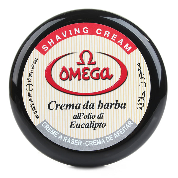 Omega Hard Shaving Cream in Bowl, 5.57 fl oz