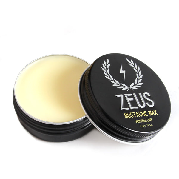 Zeus Mustache Wax, Verbena Lime, 1 oz